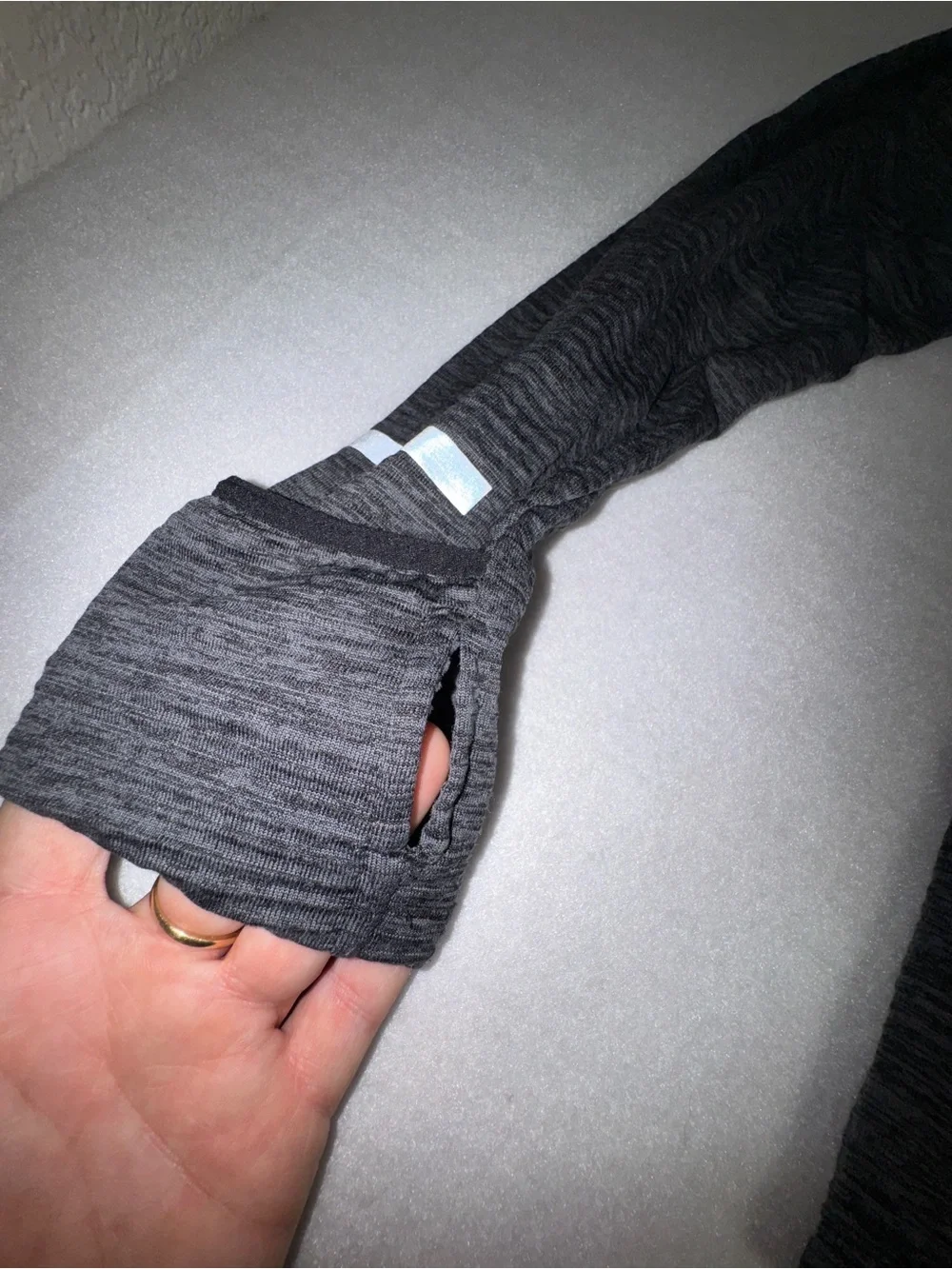 Nike women's Black Heather Quarter-Zip Performance Jacket